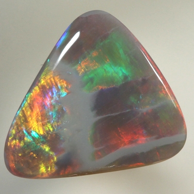 SOLID SEMI BLACK OPAL Bright rich fire, unique pattern RARE!